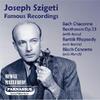 Joseph Szigeti: Famous Recordings (Bach, Beethoven, Bartok, Bloch)