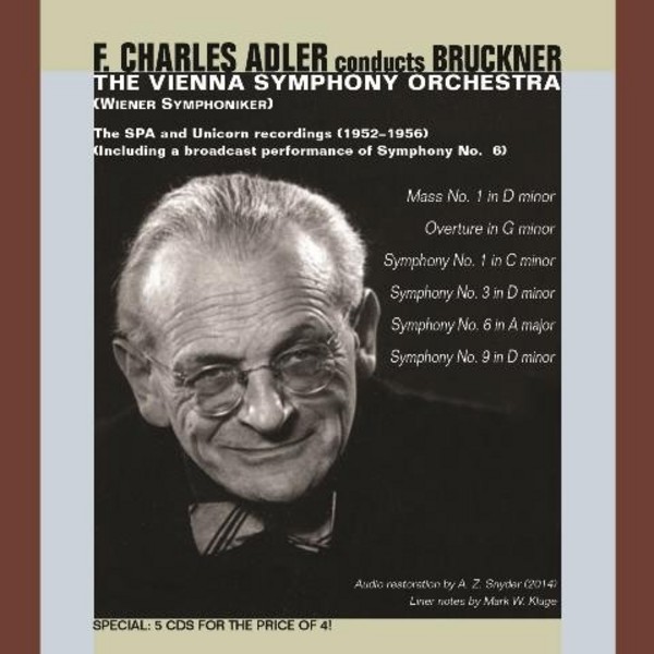 F Charles Adler conducts Bruckner | Music and Arts MACD1283