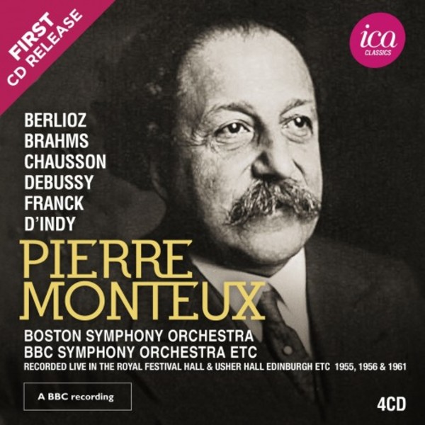 Pierre Monteux conducts Berlioz, Brahms, Chausson, Debussy, Franck & d�Indy | ICA Classics ICAC5150