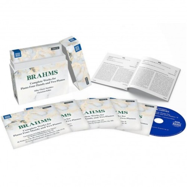Brahms - Complete Works for Piano 4 Hands and 2 Pianos | Naxos 8501803