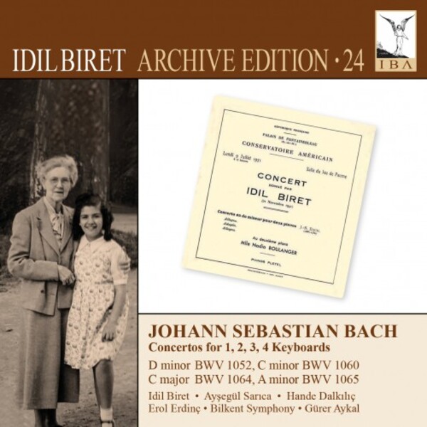 Idil Biret Archive Edition Vol.24: JS Bach - Concertos for 1, 2, 3 & 4 Keyboards