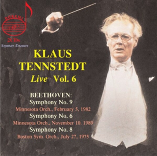 Klaus Tennstedt Live Vol.6: Beethoven - Symphonies 6, 8 & 9 | Doremi DHR82534