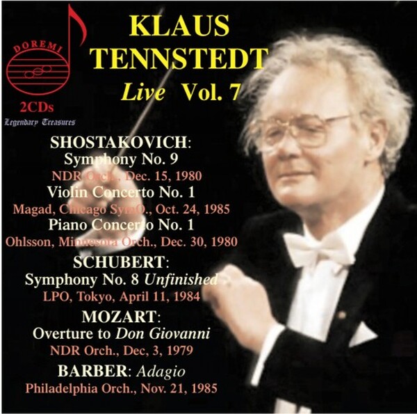 Klaus Tennstedt Live Vol.7: Shostakovich, Schubert, Mozart, Barber