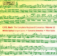 C. P. E. Bach � Keyboard Concertos Volume 12 | BIS BISCD1127